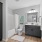 Spacious bathroom with tub and storage at The Preserve at Stone Gate townhomes in St Cloud MN